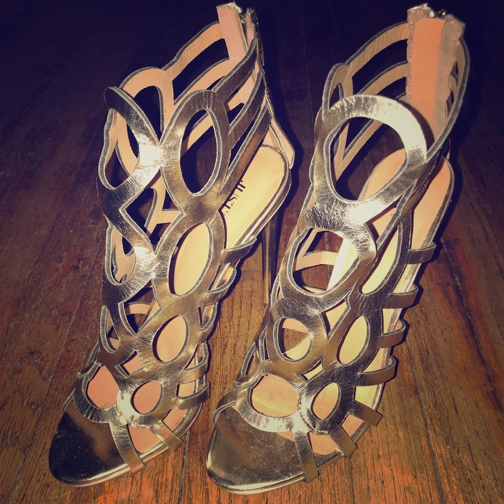 Gold 5in heel